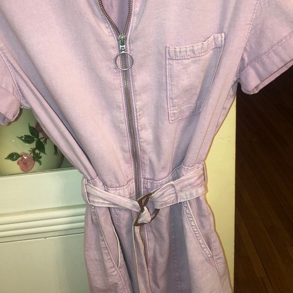 LAVENDER UTILITY ROMPER - Picture 3 of 4